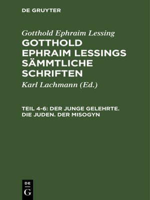 cover image of Der junge Gelehrte. Die Juden. Der Misogyn